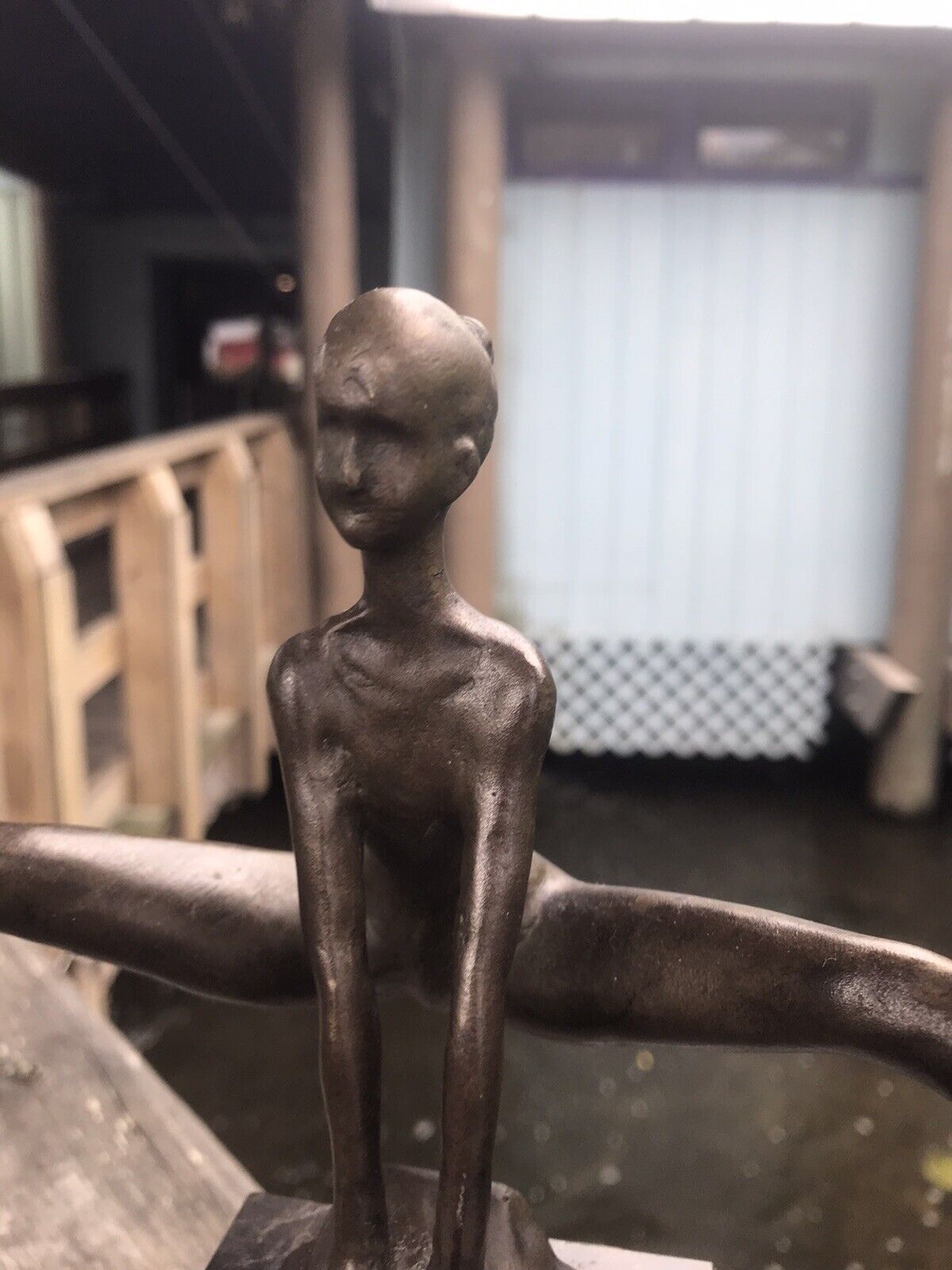 Early 1900's French Artist Felix Fix Masseau Gymnast Sculpture