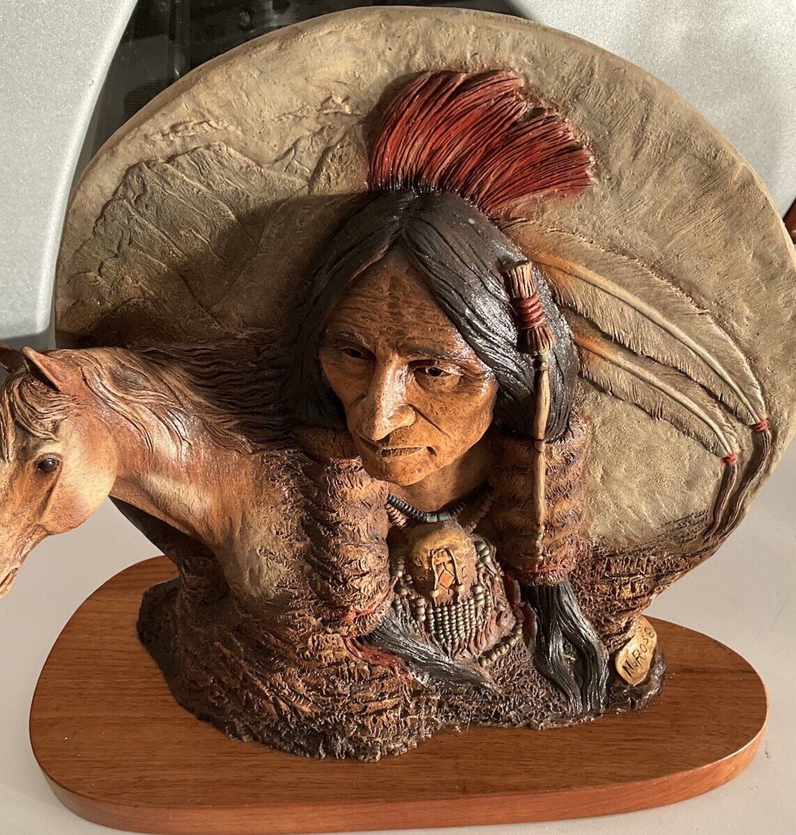 Antique Neil J Rose Cripple Horse Sculpture
