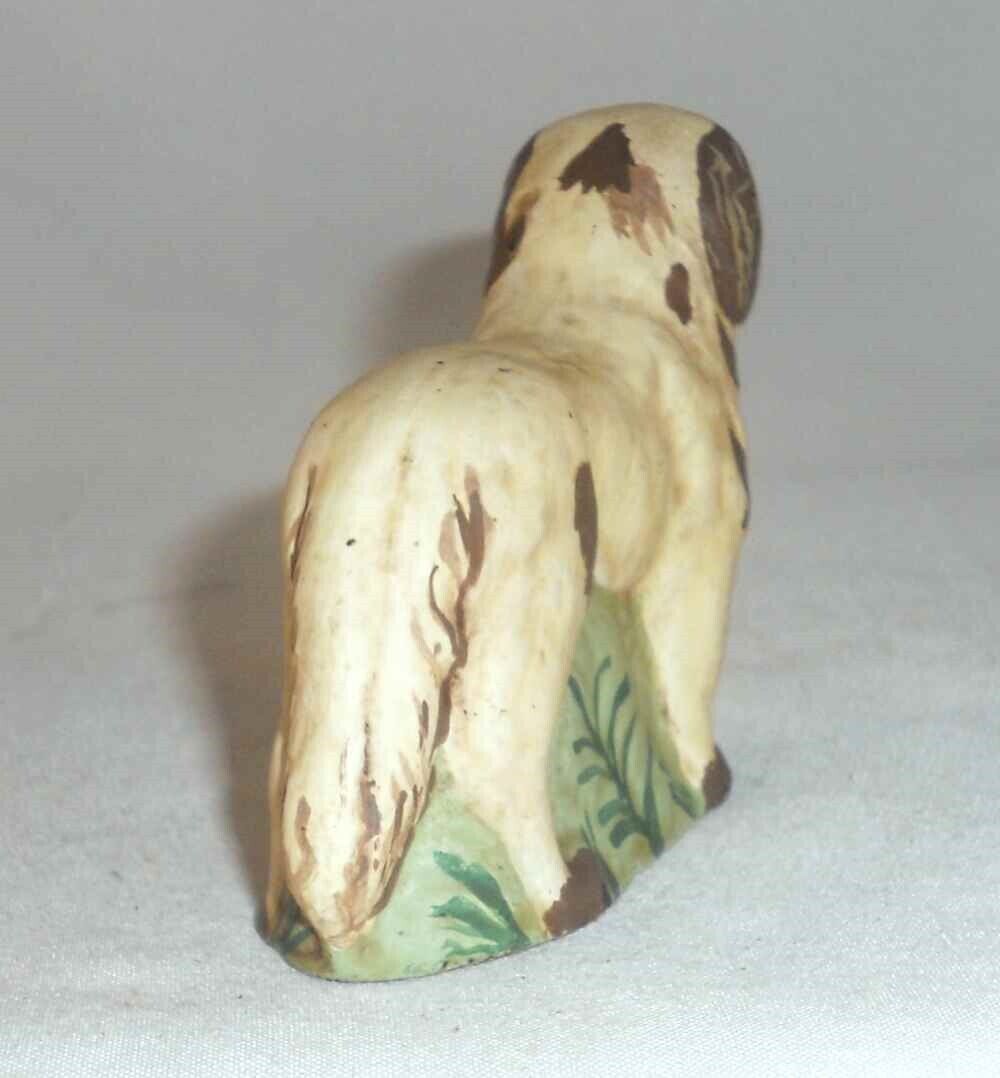 1900s Polychrome Folk Art Dog Standing By Dierwechter