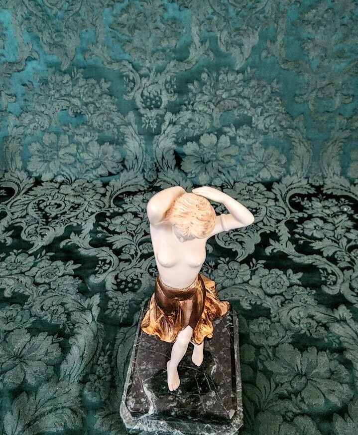 Rare Art Nouveau Bronze Sculpture Dancing Lady 1900's