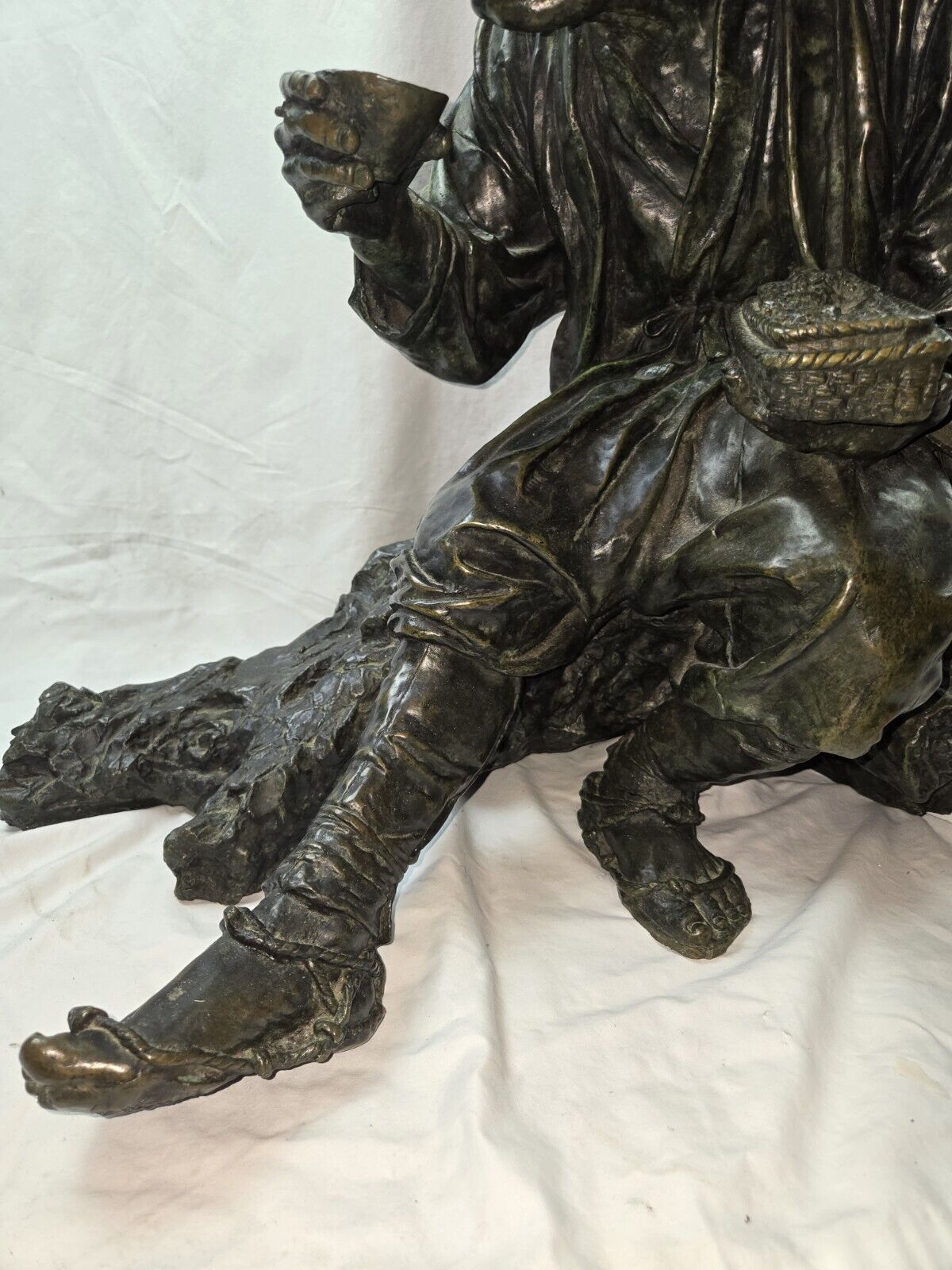 Rare Udagawa Kazuo Tokyo School Bronze Peasant 1900's