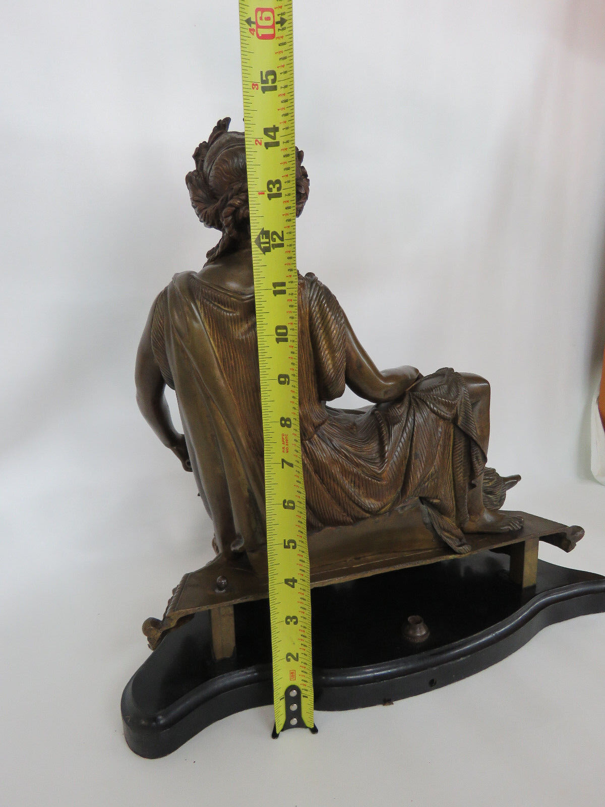 1900s French Bronze Woman Figure Statue Sculpture