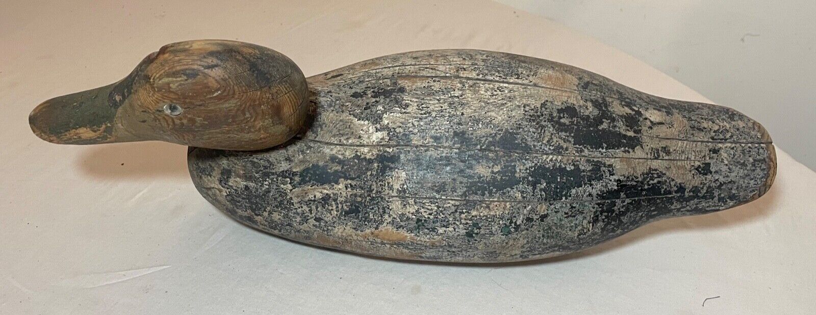 1800s hand carved Folk Art mallard duck decoy