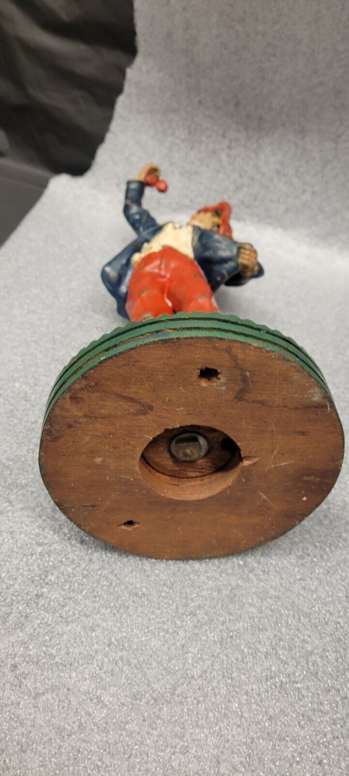 Antique Cast Metal Boy Sculpture 14.5 inch #2892