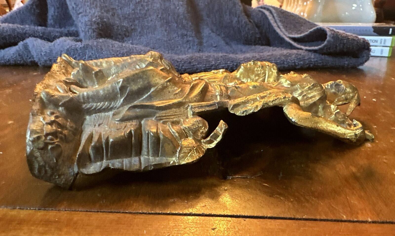 Bronze Brass Daniel Boone with Native Indians Figurine