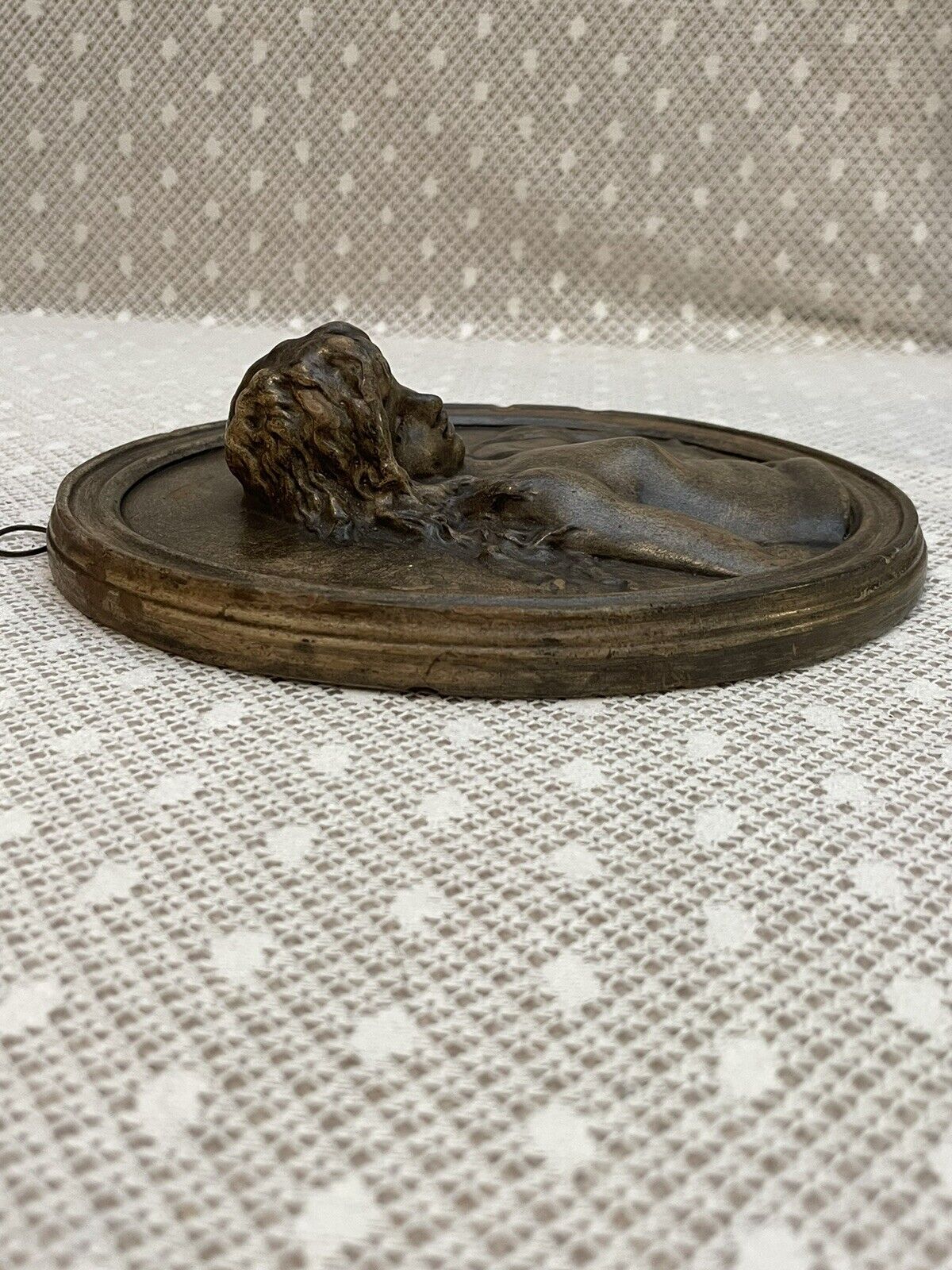 French Art Nouveau Plaque High Relief Nymph by Clodion