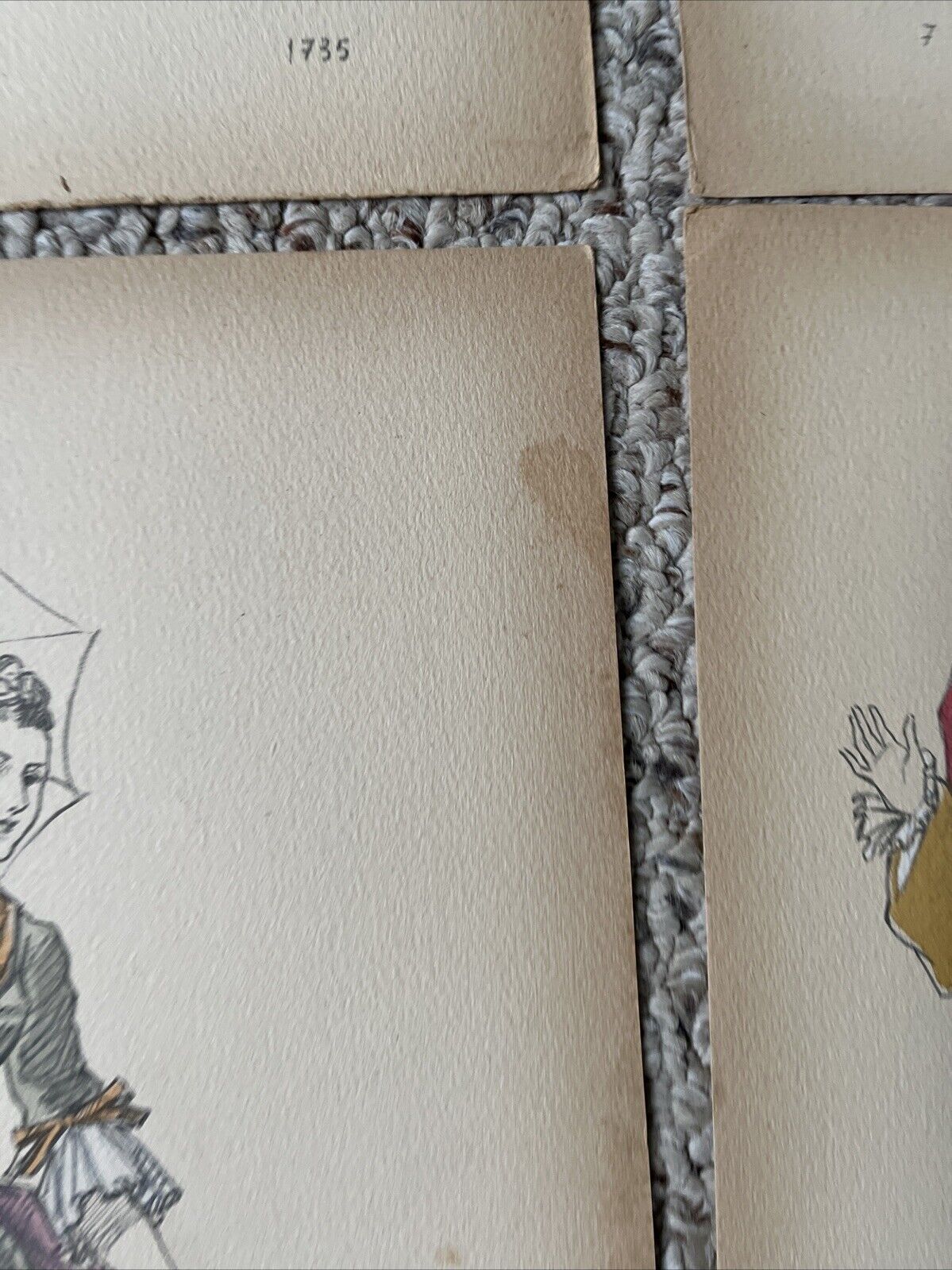 Set of 28 Antique La Mode Fashion Illustrations