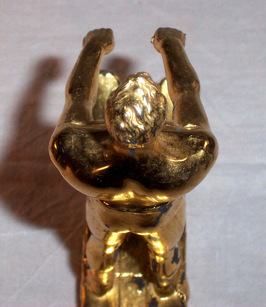 Mid 1900s Vintage Water Skier Figure, Semi Nude
