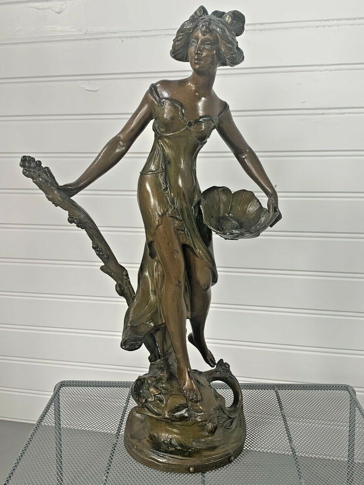 French Henri Honore Ple Signed Bronze Statues Set