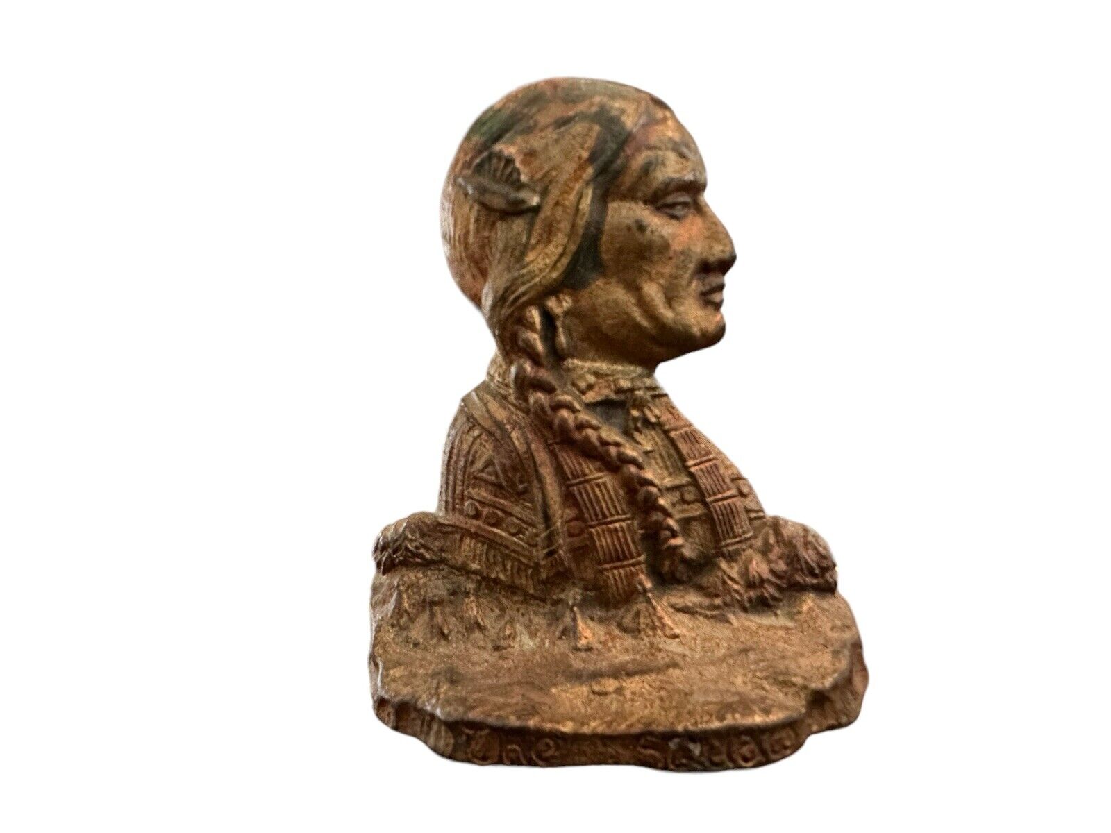 Bronze Bust of Squaw from Early 1900's #Antique