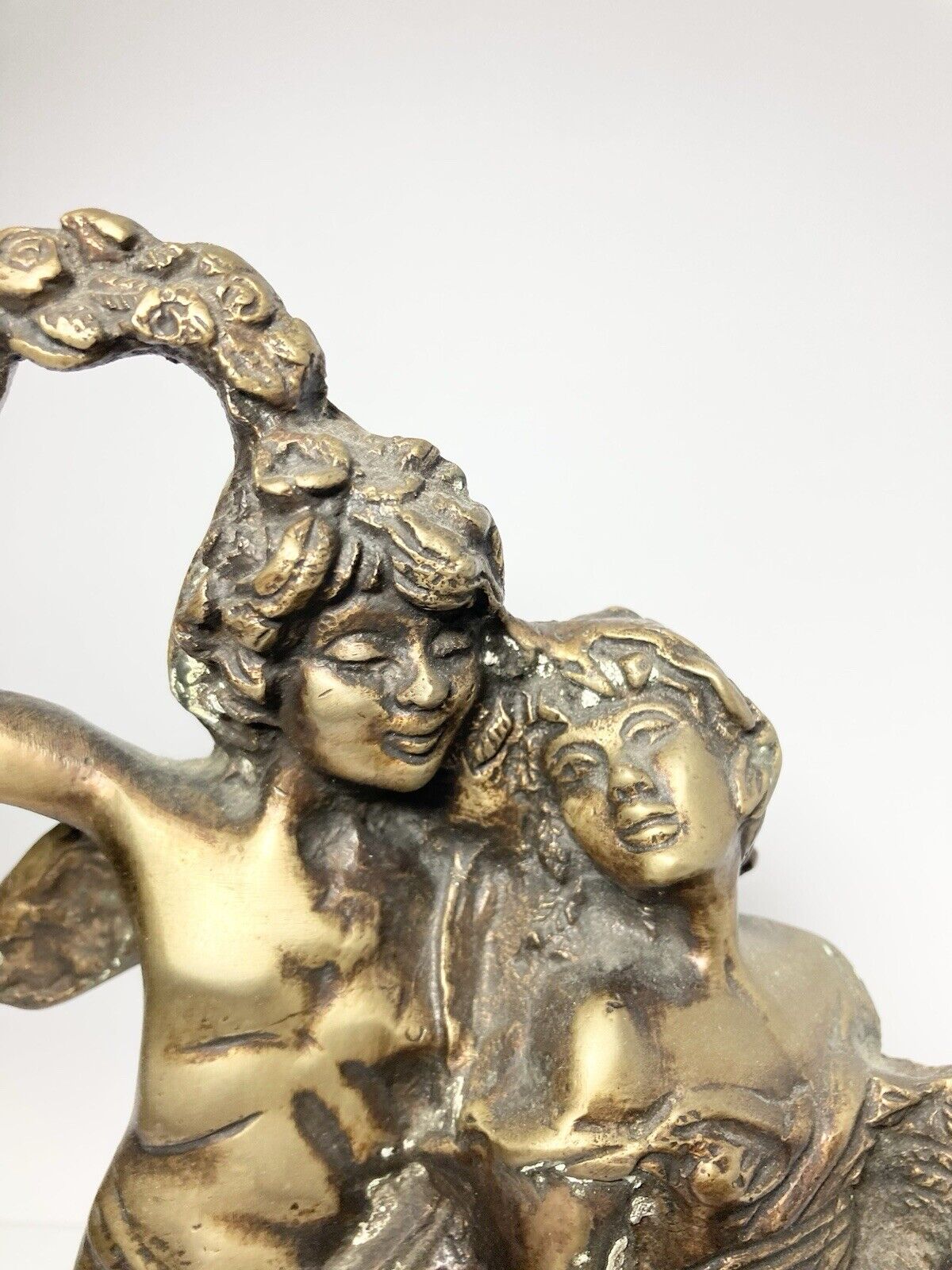 1900s Art Nouveau Auguste Moreau "Young Lovers" Bronze