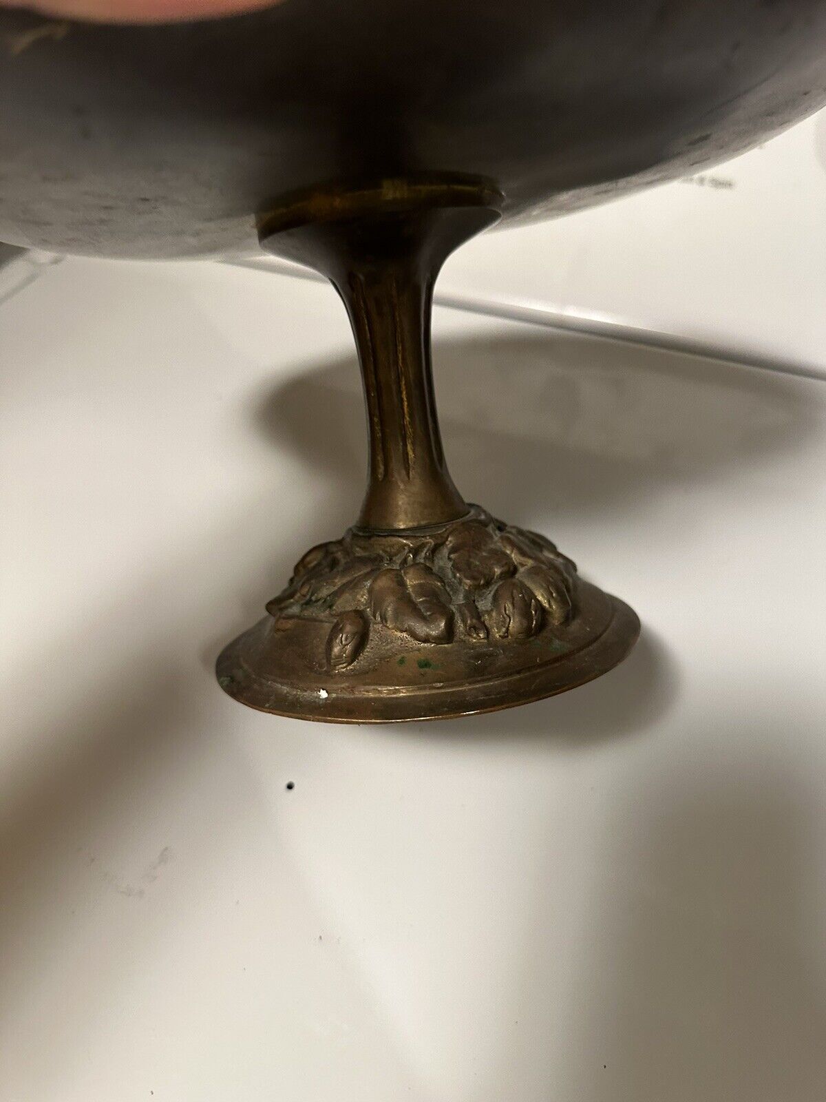 Antique French Gilded Bronze Sculpture Vase Stand