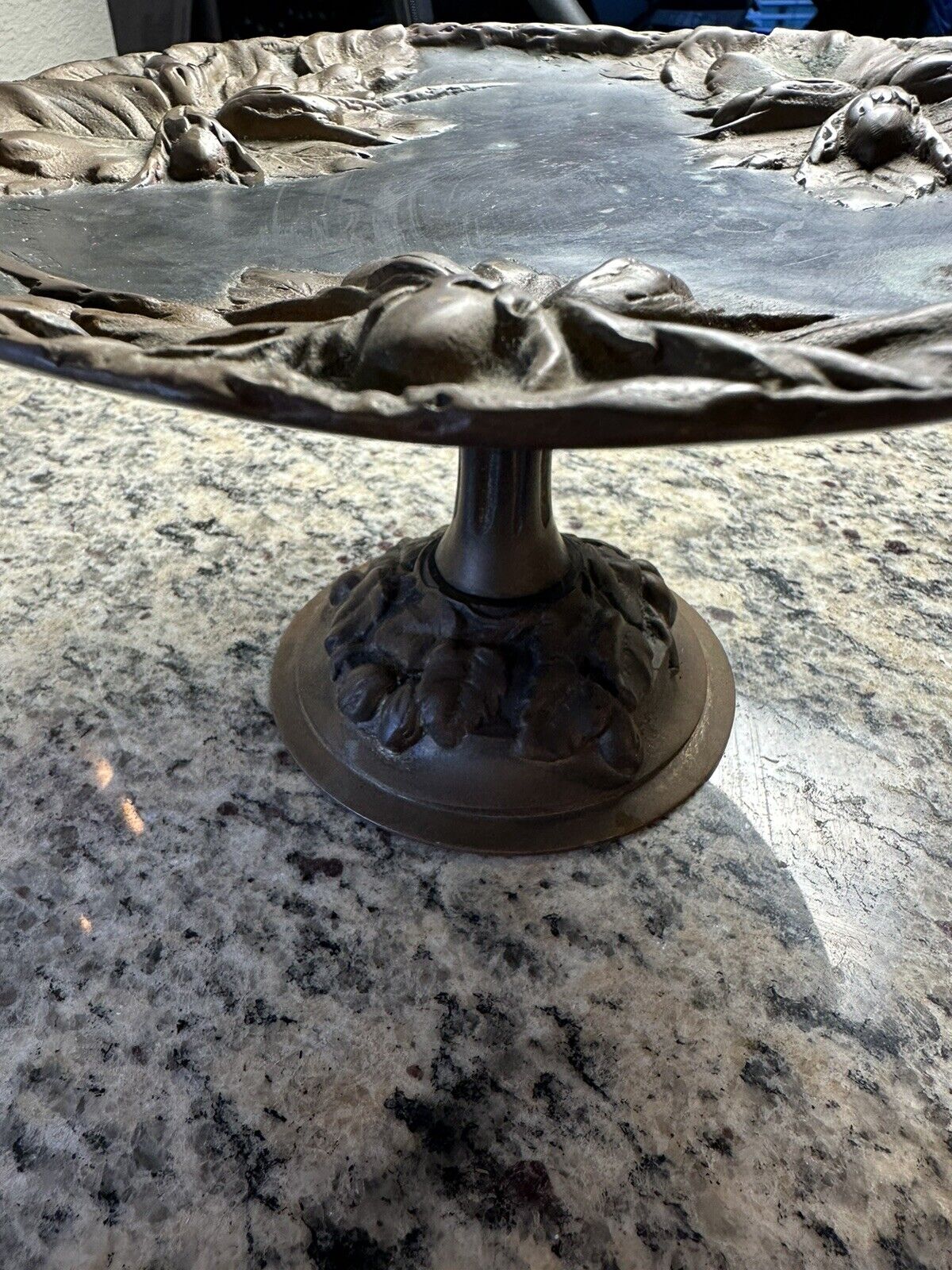 Antique French Gilded Bronze Sculpture Vase Stand