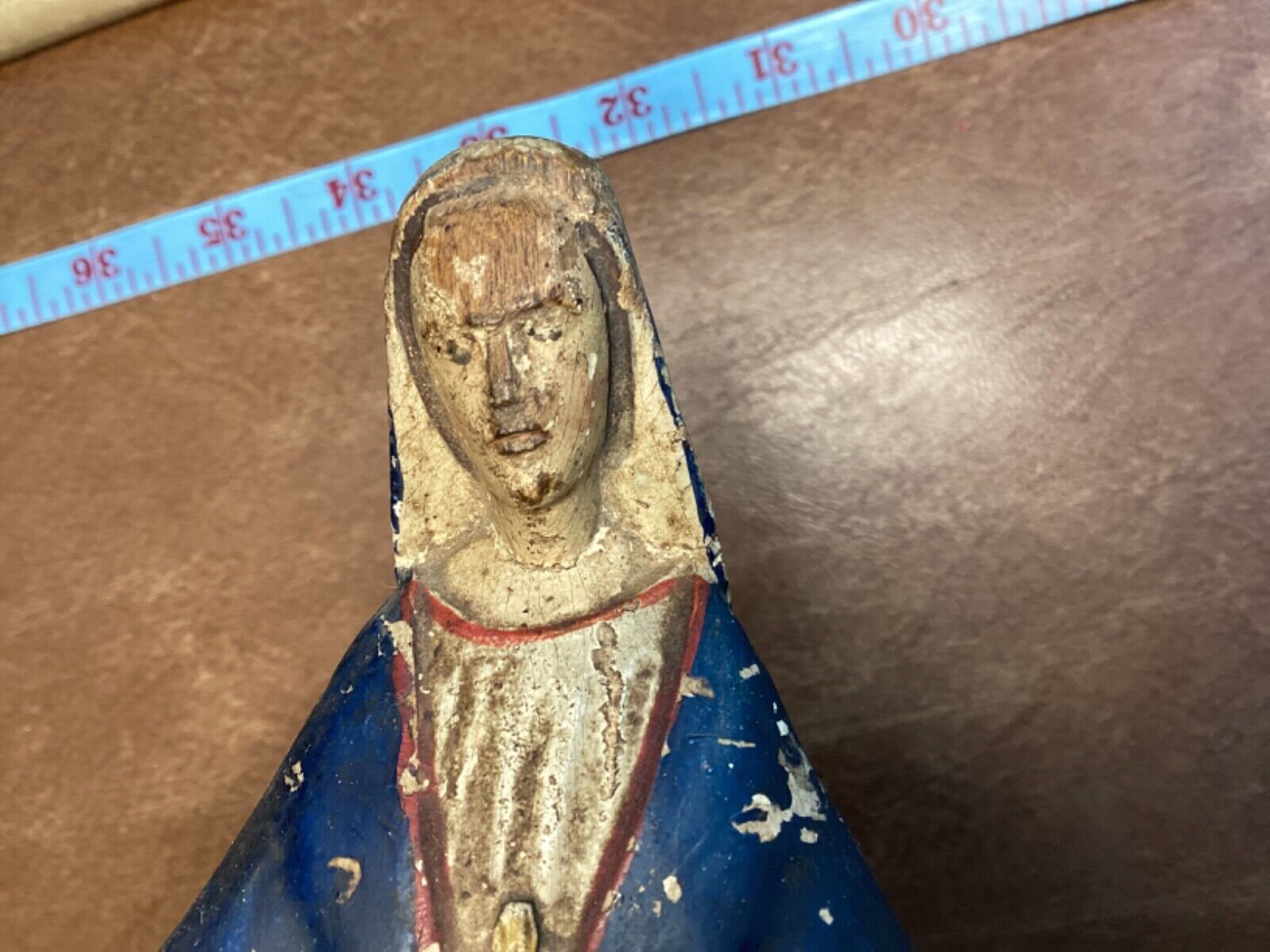 French Virgin Mary Statue from the 18th Century