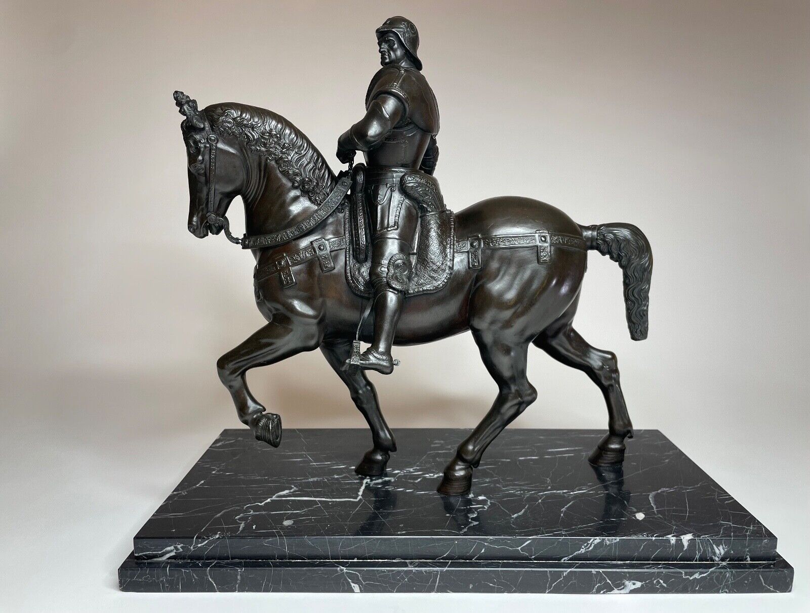 Verrocchio-inspired Bartolomeo Colleoni Equestrian Statue