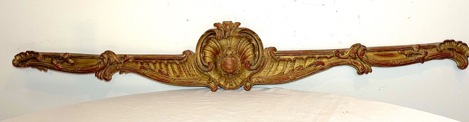 Vintage hand carved gilt wood architectural salvage sculpture