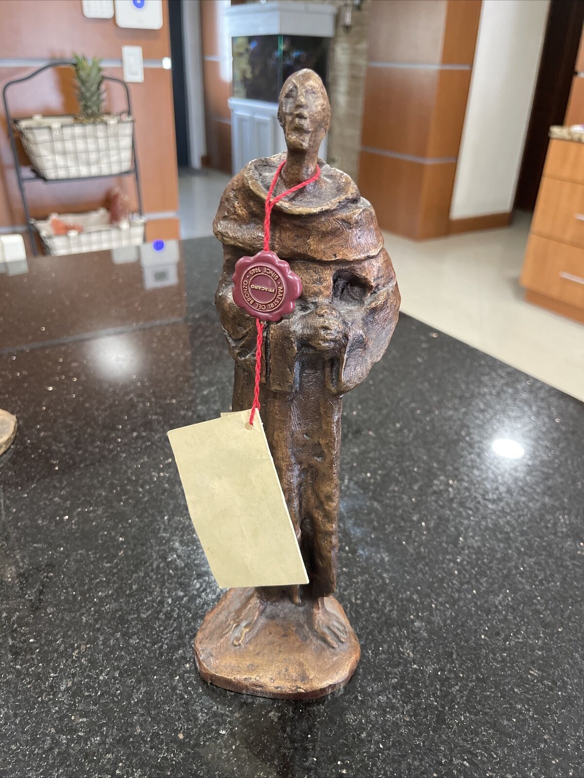 Italian Fonderia Fracaro Solid Bronze Sculpture Set, COA Included