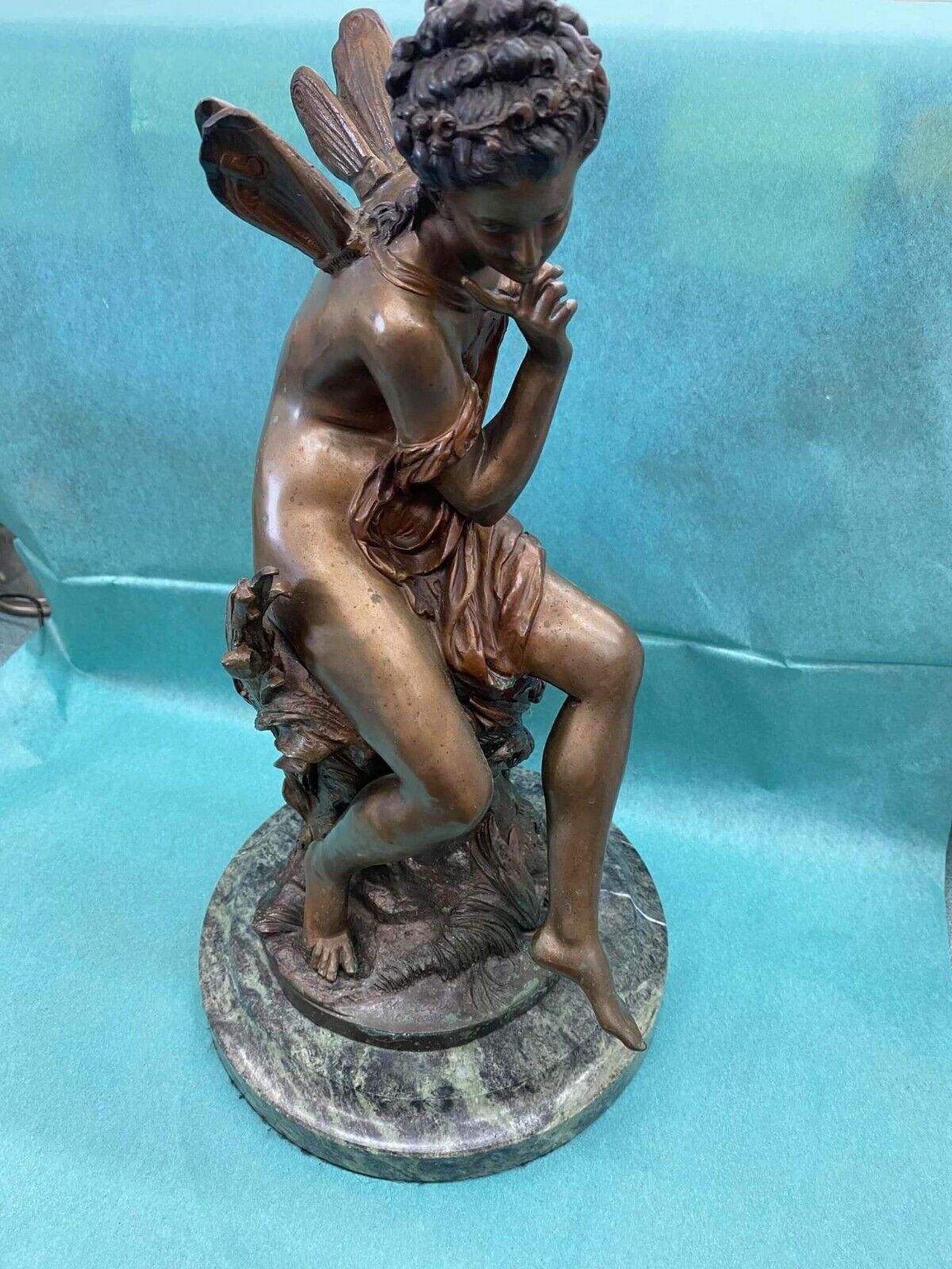 PSYCHE Bronze Sculpture by Mathurin Moreau 1800s - RARE