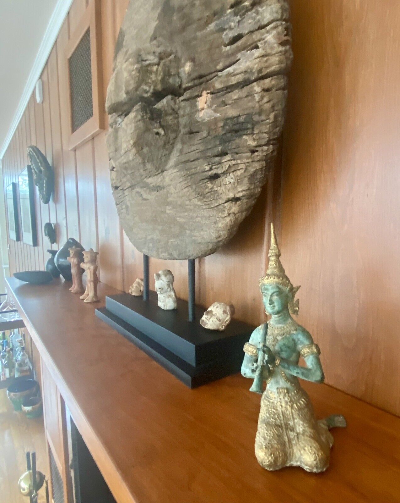 Bronze Hindu Goddess South Indian Fine Art Sculpture