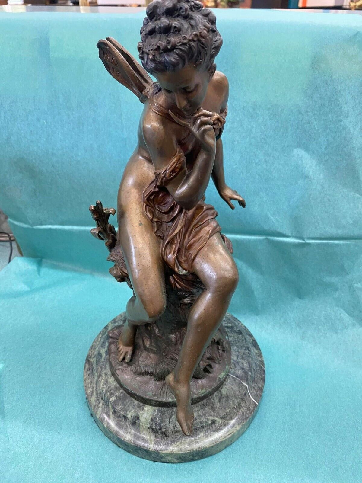PSYCHE Bronze Sculpture by Mathurin Moreau 1800s - RARE
