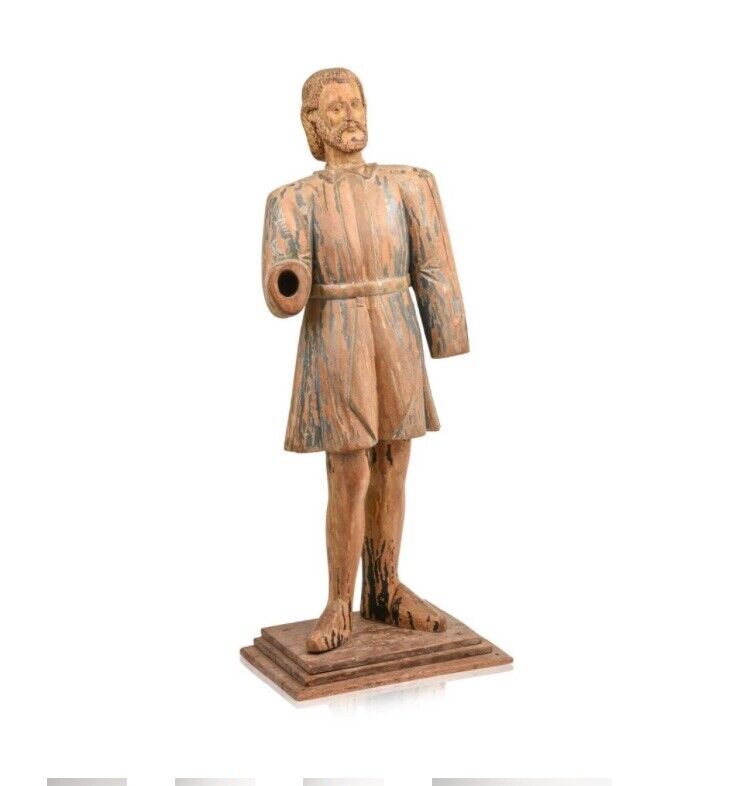 18th-Century Hand-Carved Santos Figure
