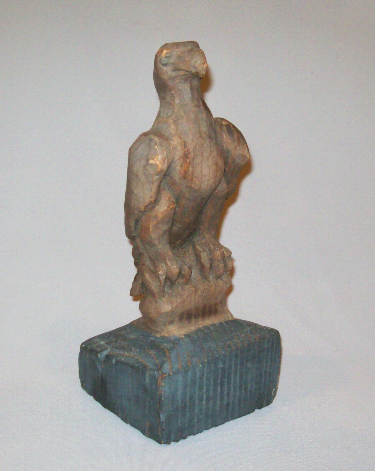 19th Century Folk Art Carved Wooden Eagle