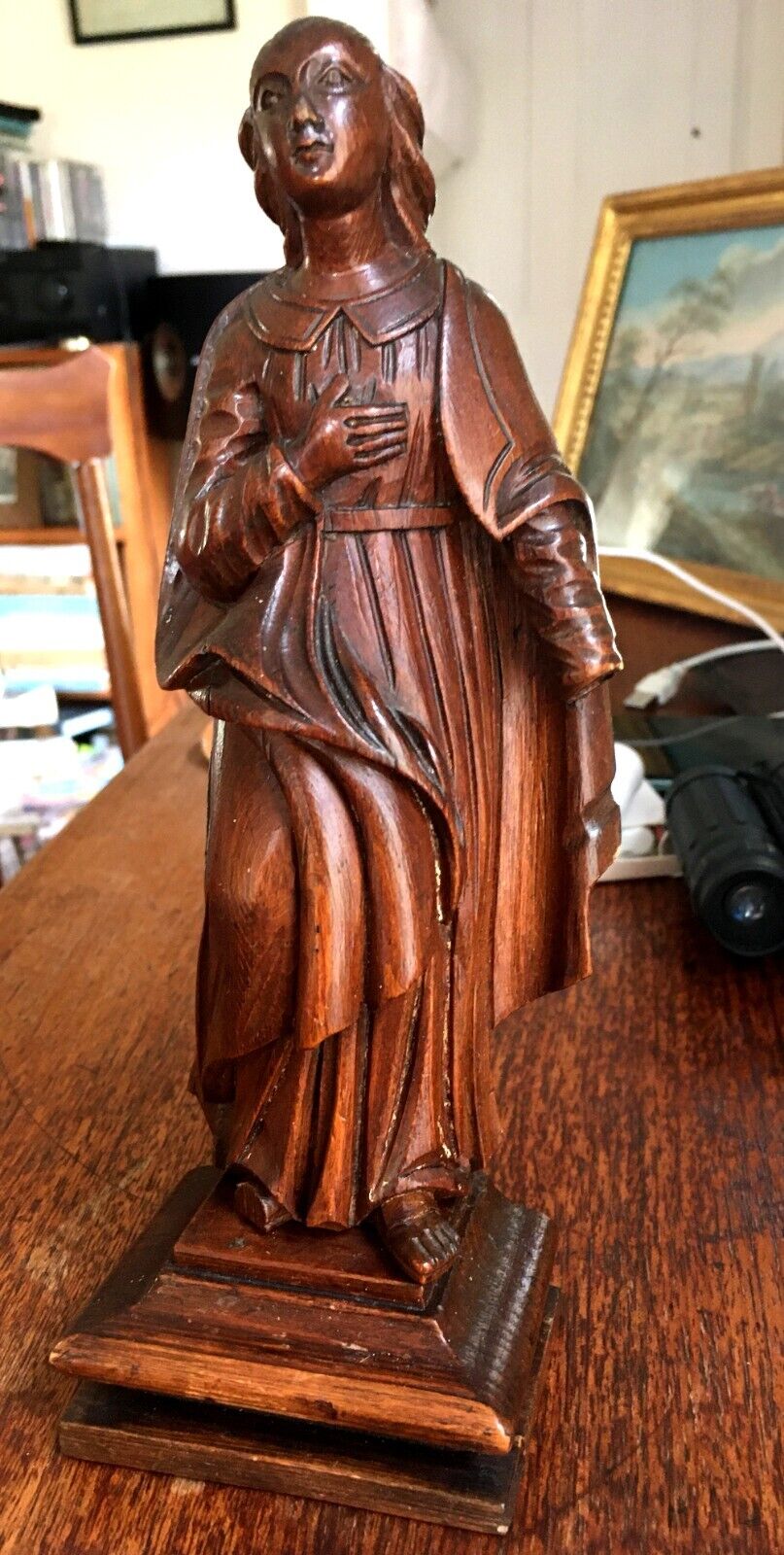 18th c. Italian Wooden Sculpture: Maiden and her Robes