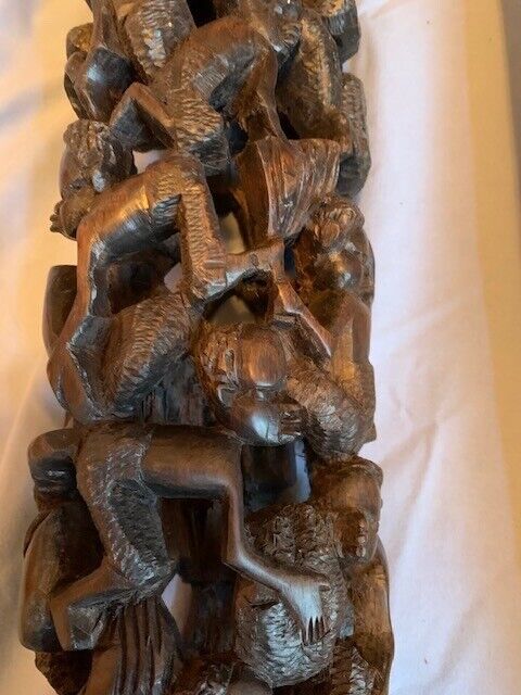 Rare Ebony Tree of Life carving from Tanzania