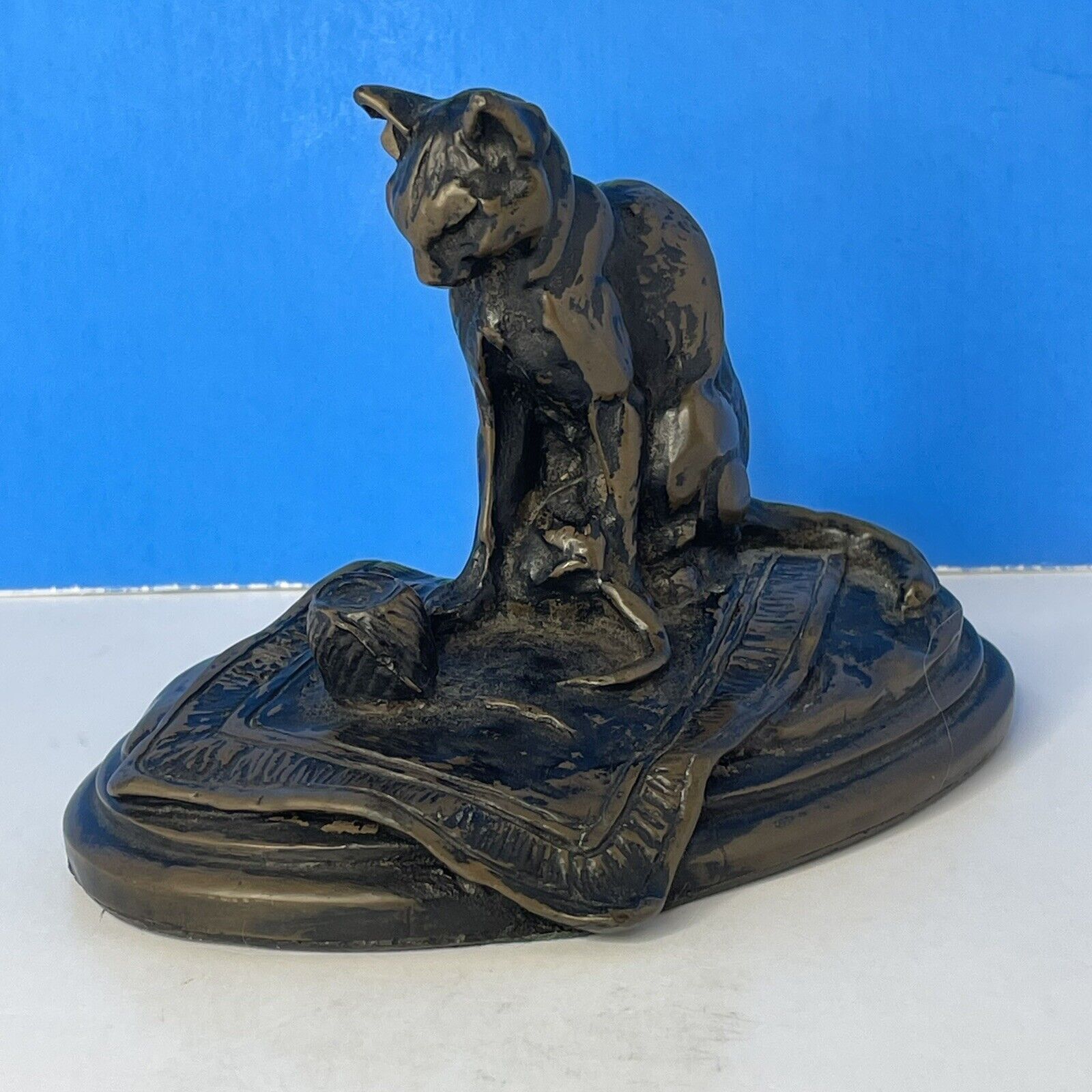 Emmanuel Fremiet Mother Cat Bronze Statue - 19th Century