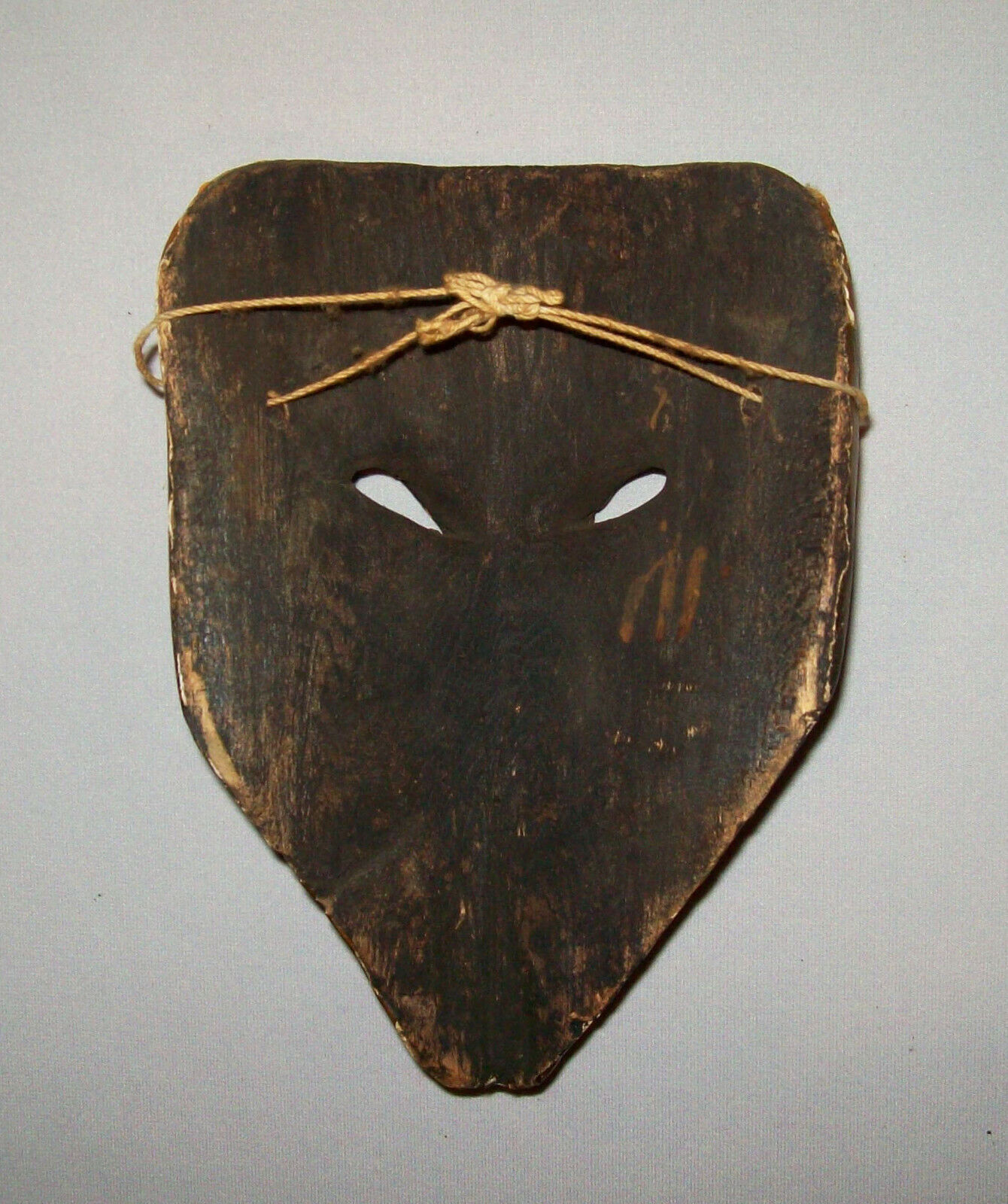 19th Century Folk Art Hand Carved Fox Head Mask