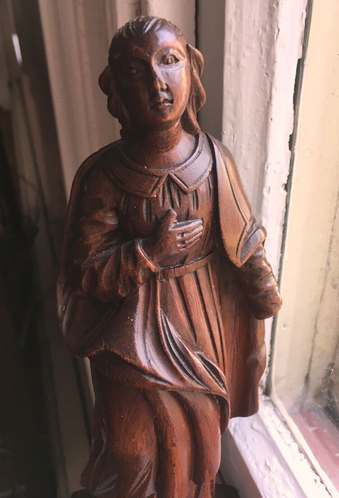 18th c. Italian Wooden Sculpture: Maiden and her Robes