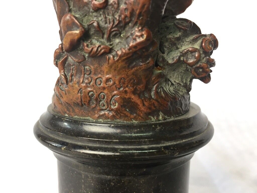 Rare 1800s Bronze Sculpture by Johannes Boese