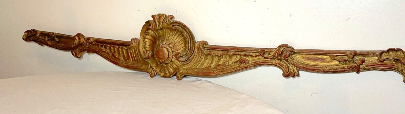 Vintage hand carved gilt wood architectural salvage sculpture