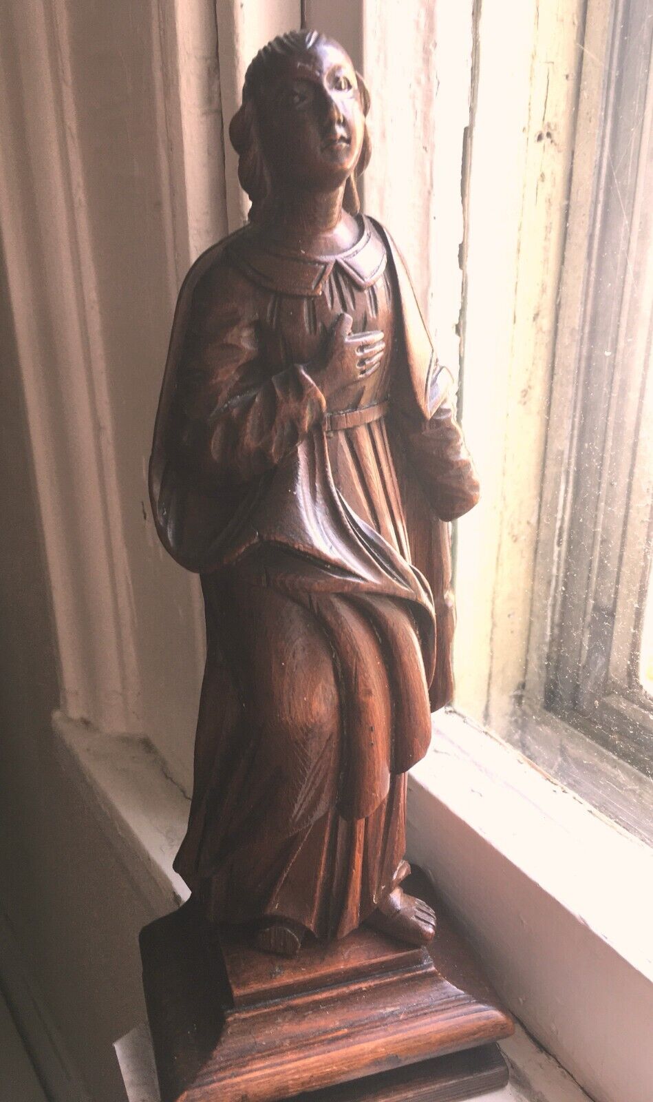 18th c. Italian Wooden Sculpture: Maiden and her Robes