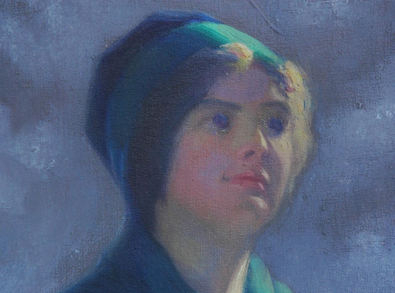 Early 1900's Female Portrait by Torrey Ross on Board