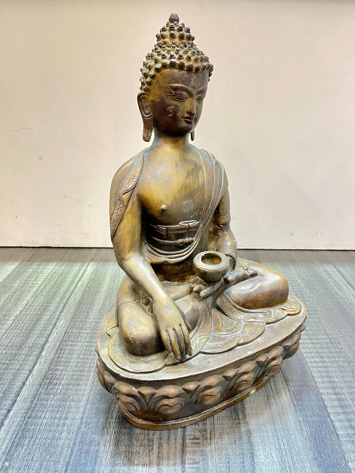 Bronze Tibetan Buddha Sculpture from 1700s, COA $15k