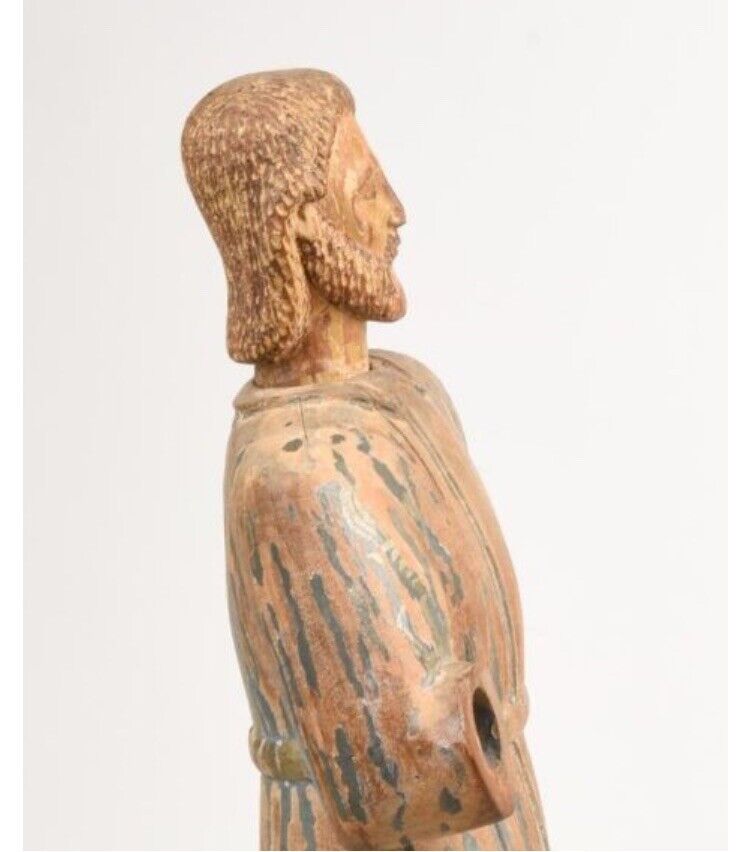 18th-Century Hand-Carved Santos Figure