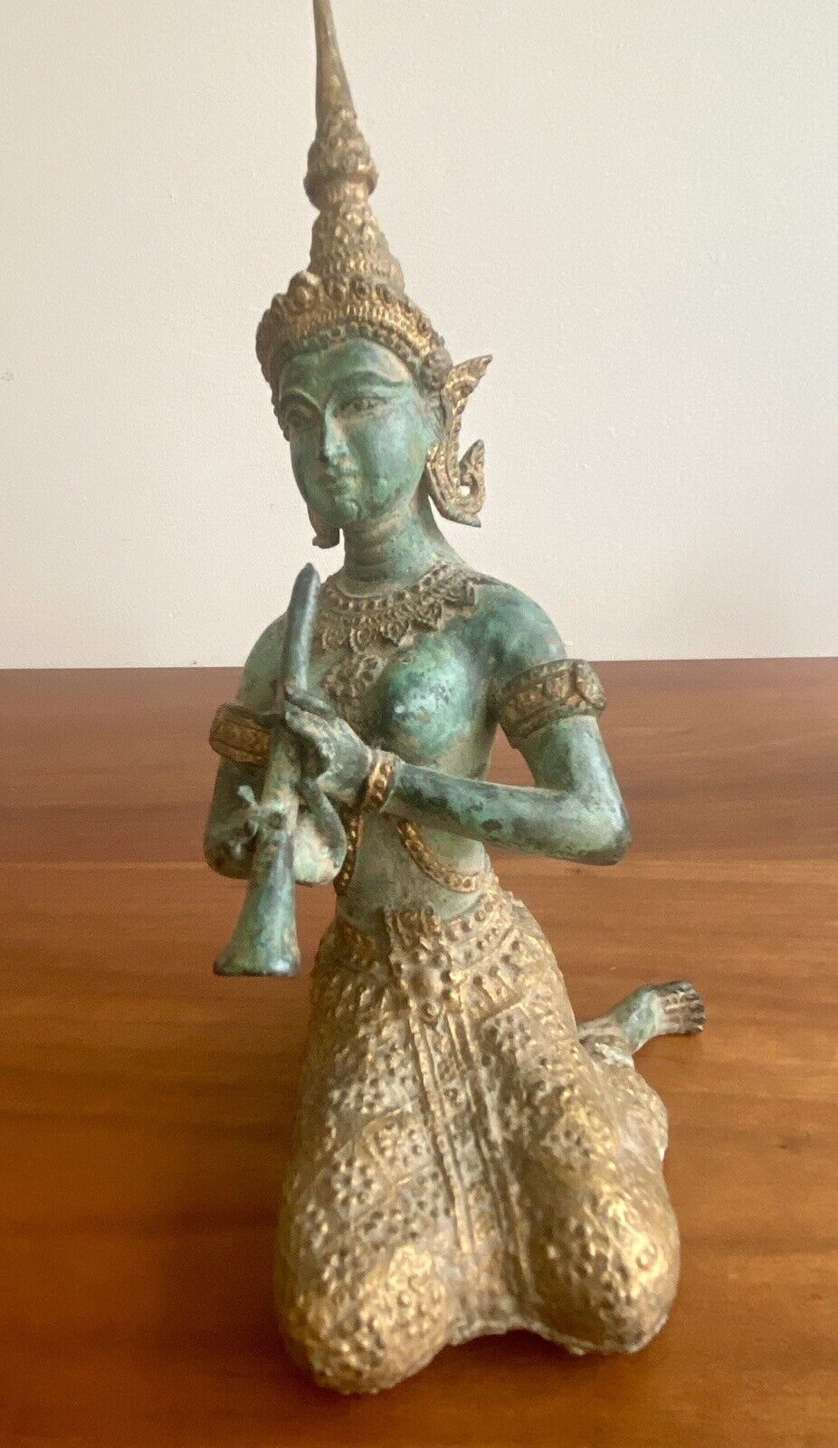 Bronze Hindu Goddess South Indian Fine Art Sculpture