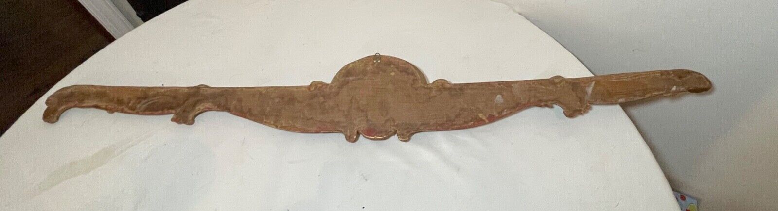 Vintage hand carved gilt wood architectural salvage sculpture