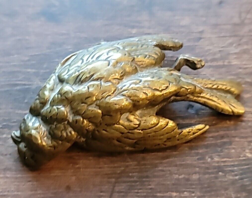 Antique Gilt Bronze Game Bird Sculpture by Paul Comolara