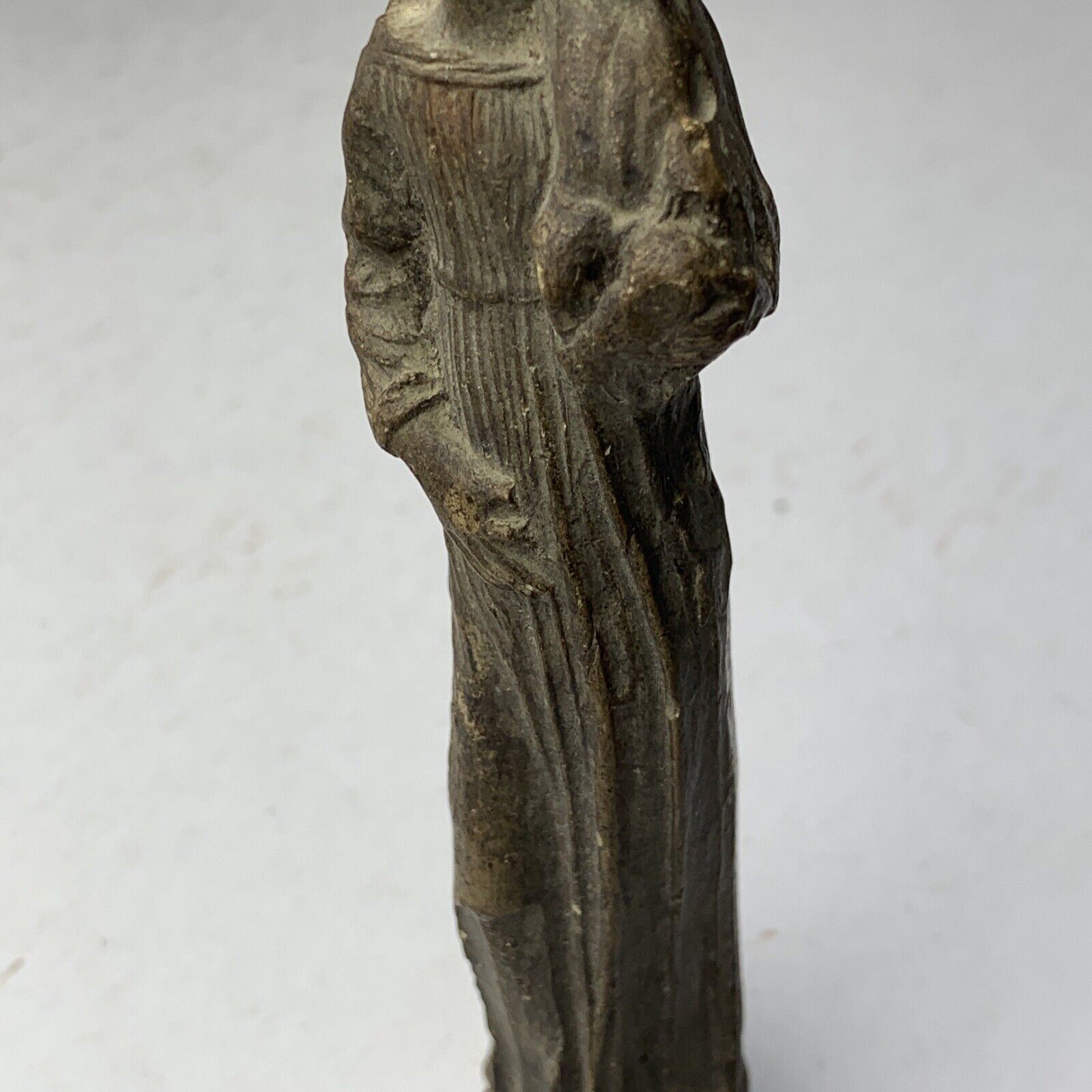 Antique Handmade Religious Virgin Mary Jesus Figure 1800’s