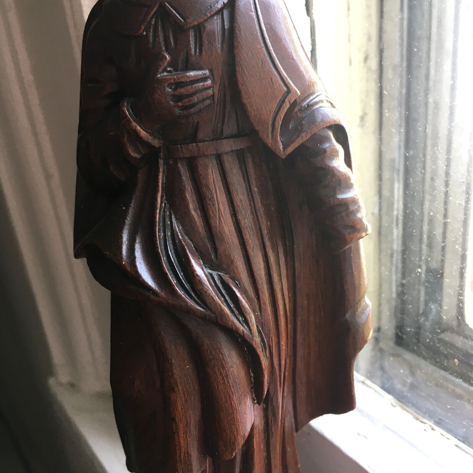 18th c. Italian Wooden Sculpture: Maiden and her Robes