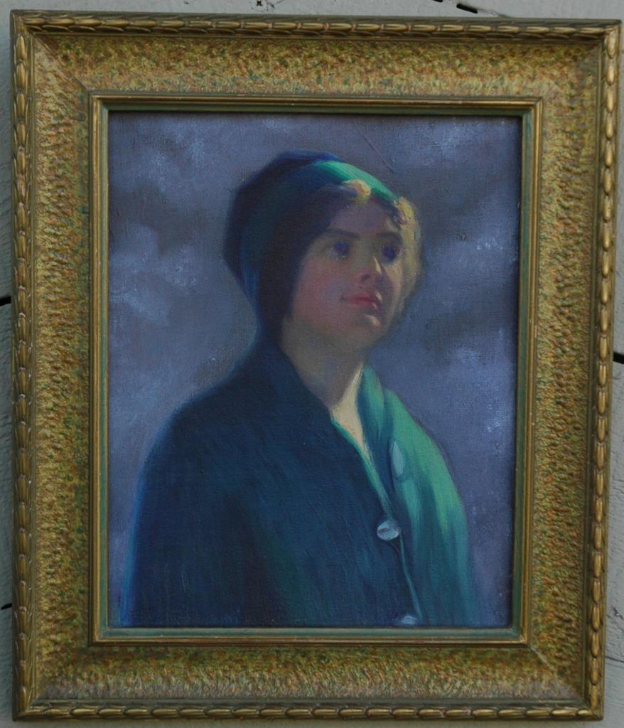 Early 1900's Female Portrait by Torrey Ross on Board