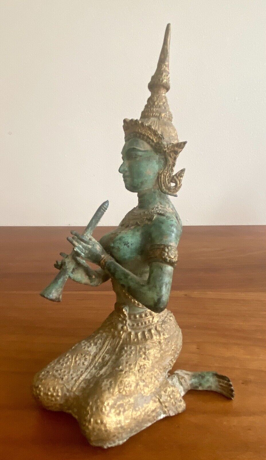 Bronze Hindu Goddess South Indian Fine Art Sculpture