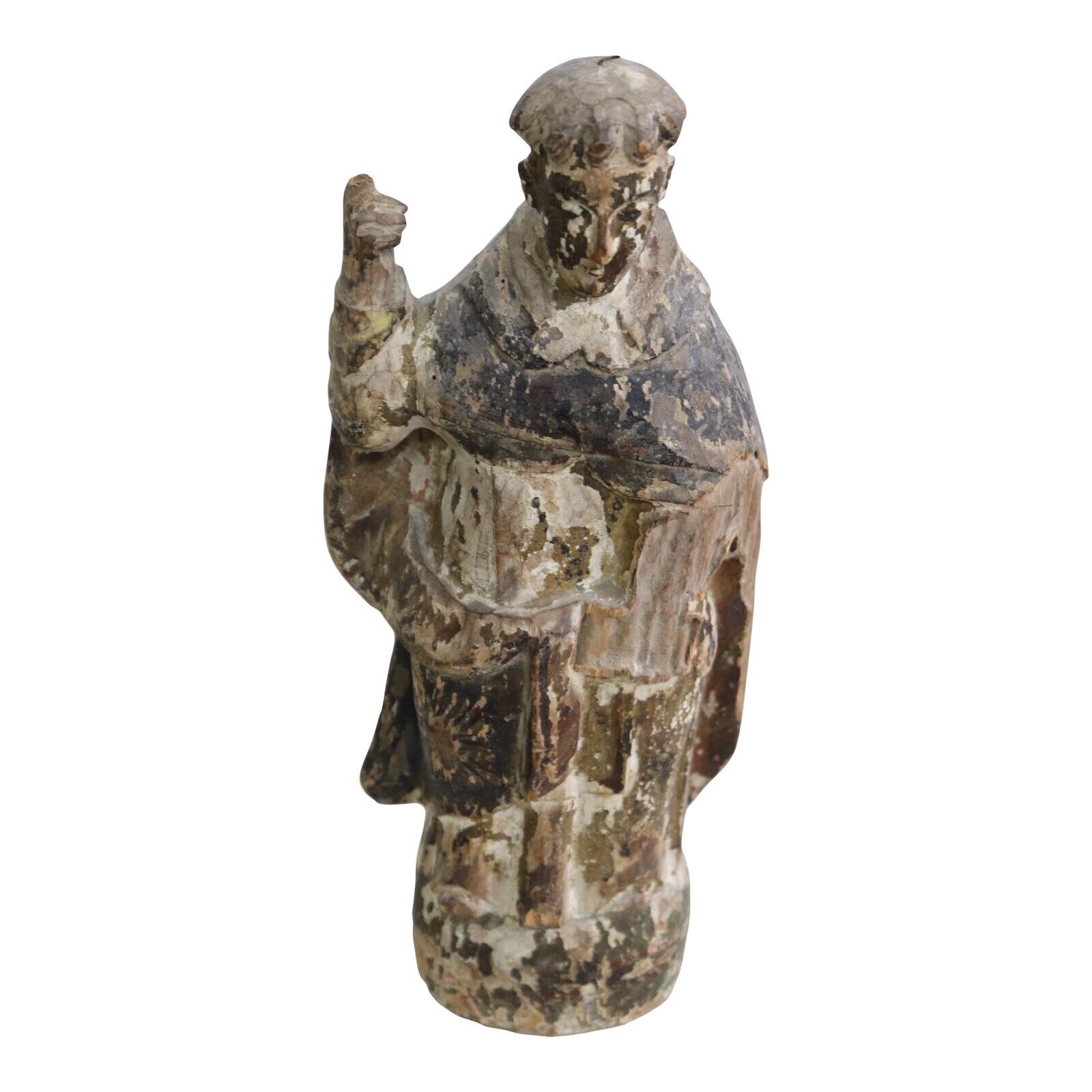 18th Century Spanish Colonial Santos Figurine - Hand Carved