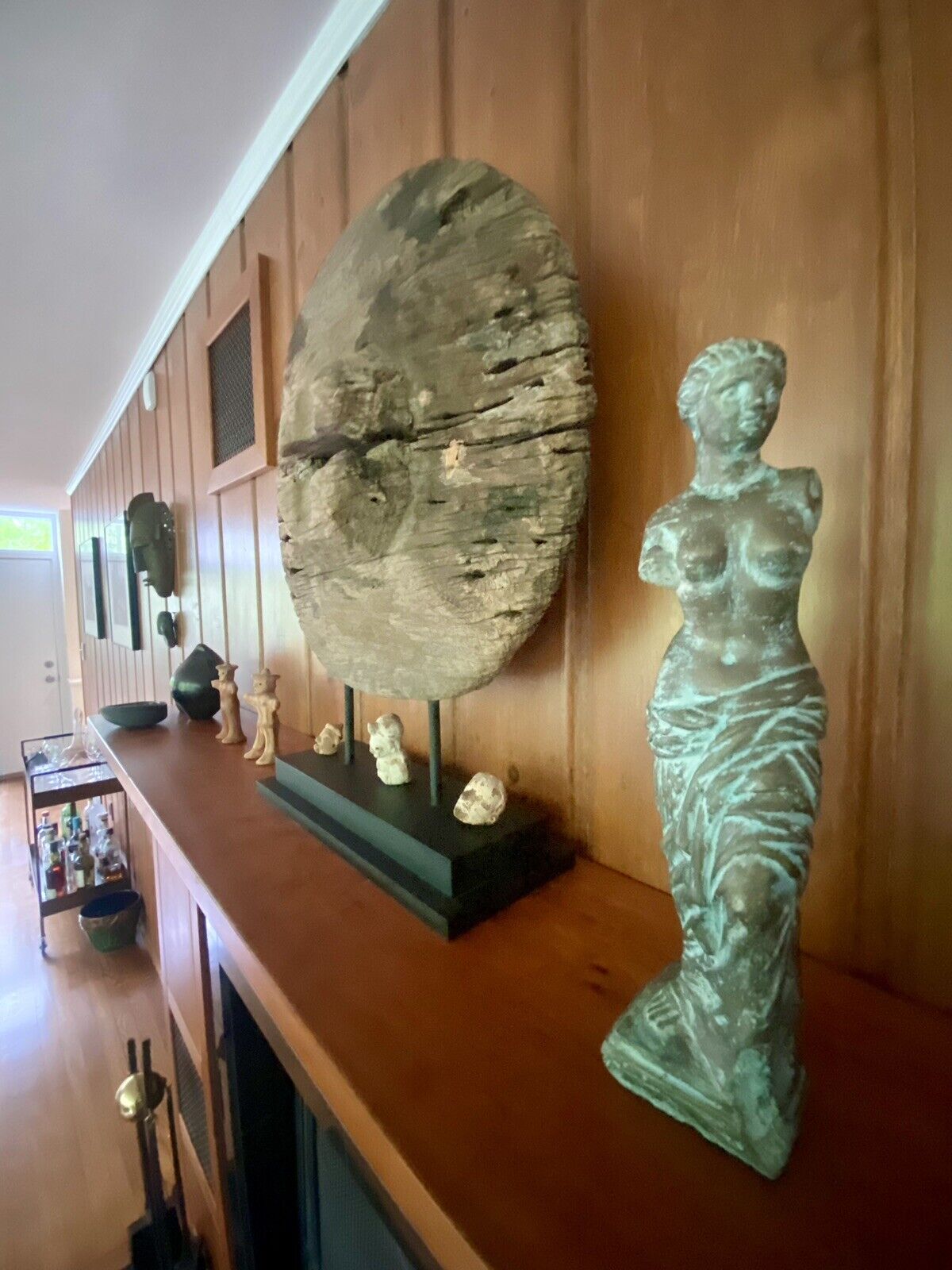 1800's Greek Roman God Bronze Statue Sculpture Hermes