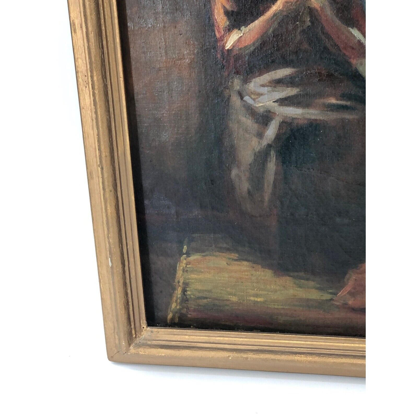 1900's American Dutch Colonial Oil on Canvas Painting