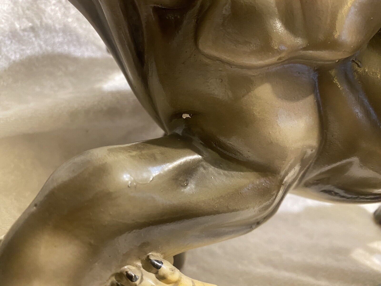 1900's Rare Signed Statue: Tribal Blackamoor on Elephant