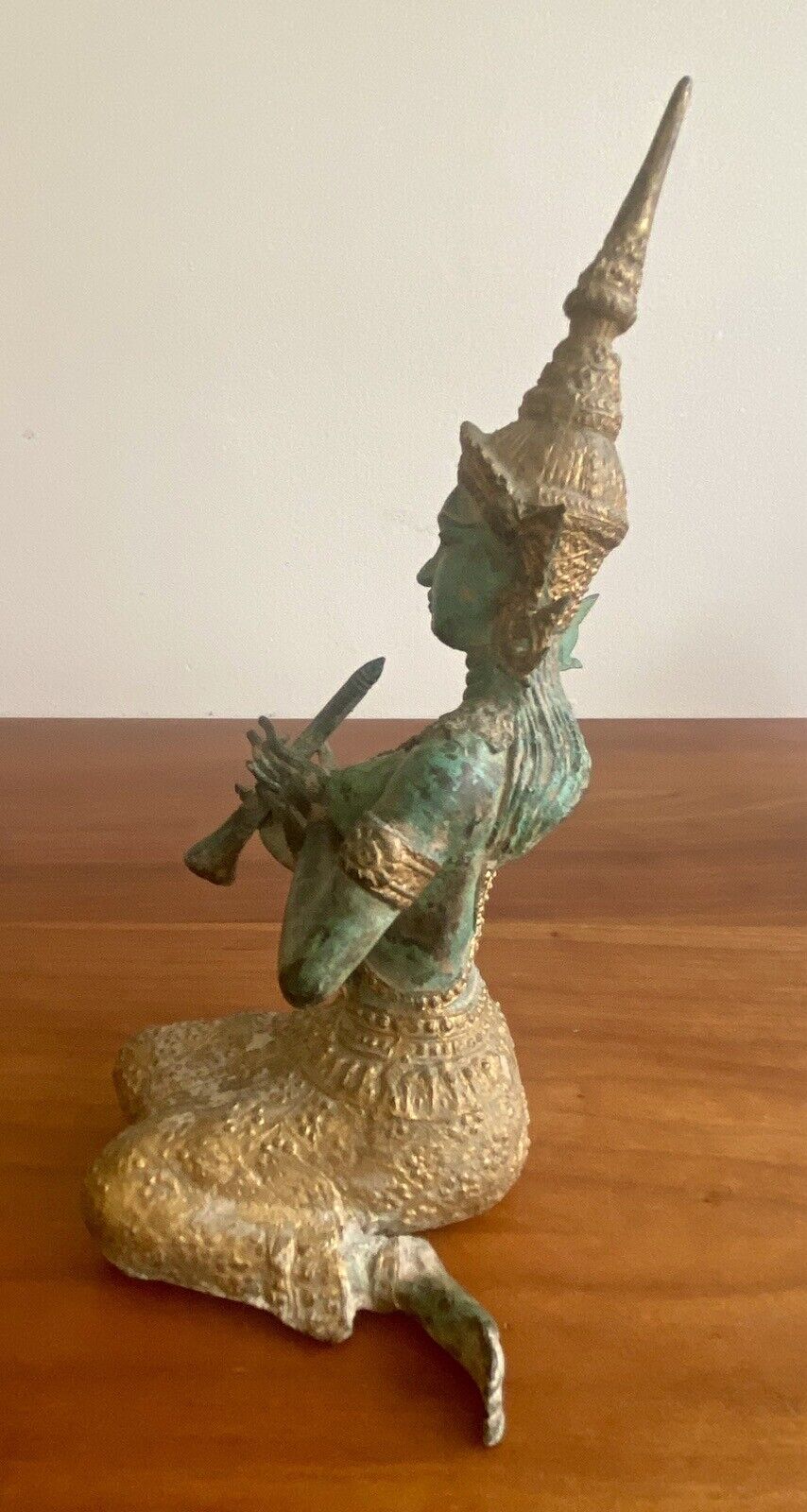 Bronze Hindu Goddess South Indian Fine Art Sculpture