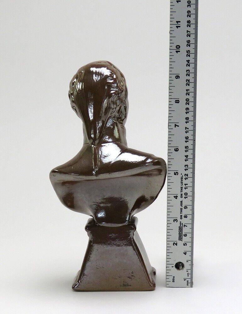 Antique 1700s English Fulham Pottery Military Bust